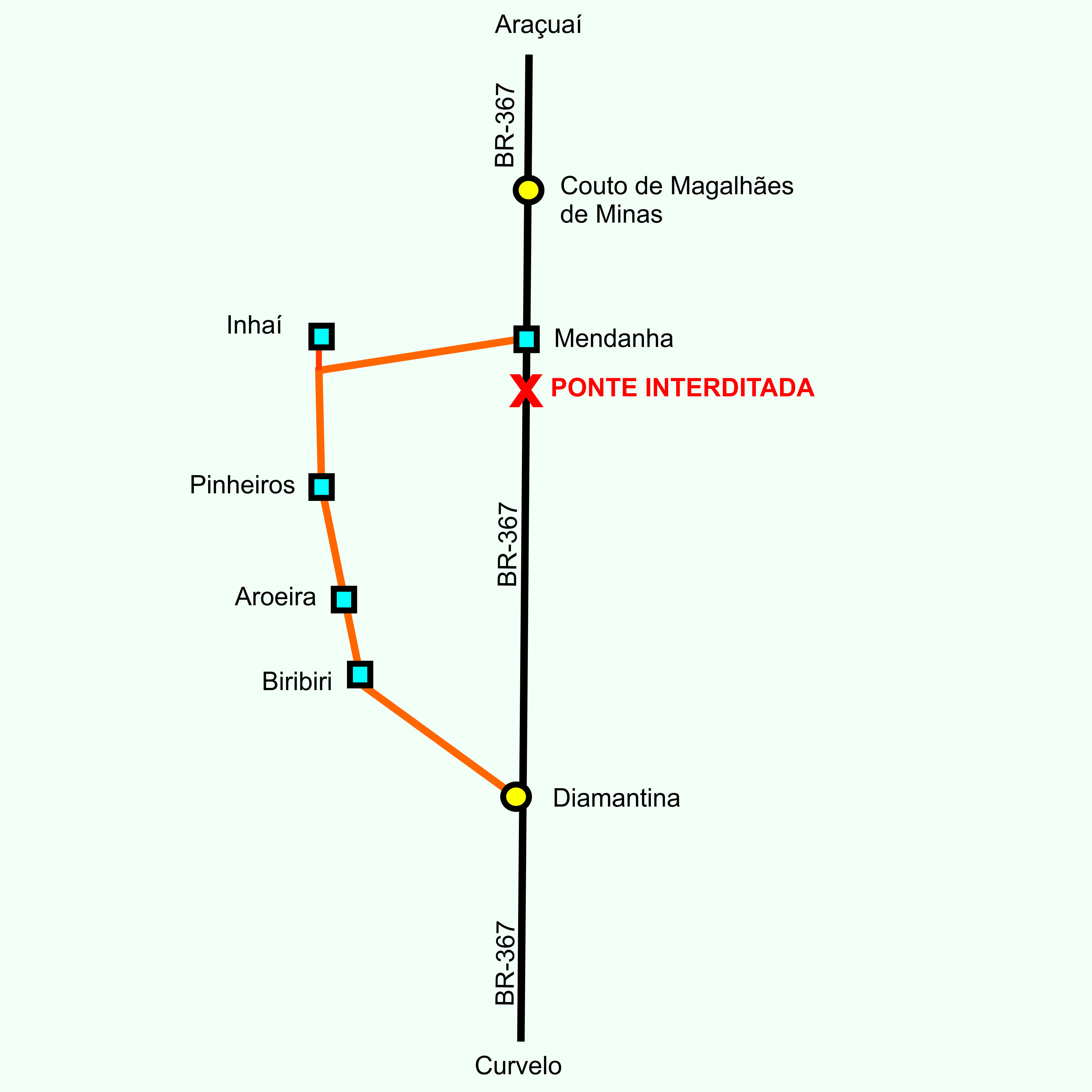 rota alternativa 367 3