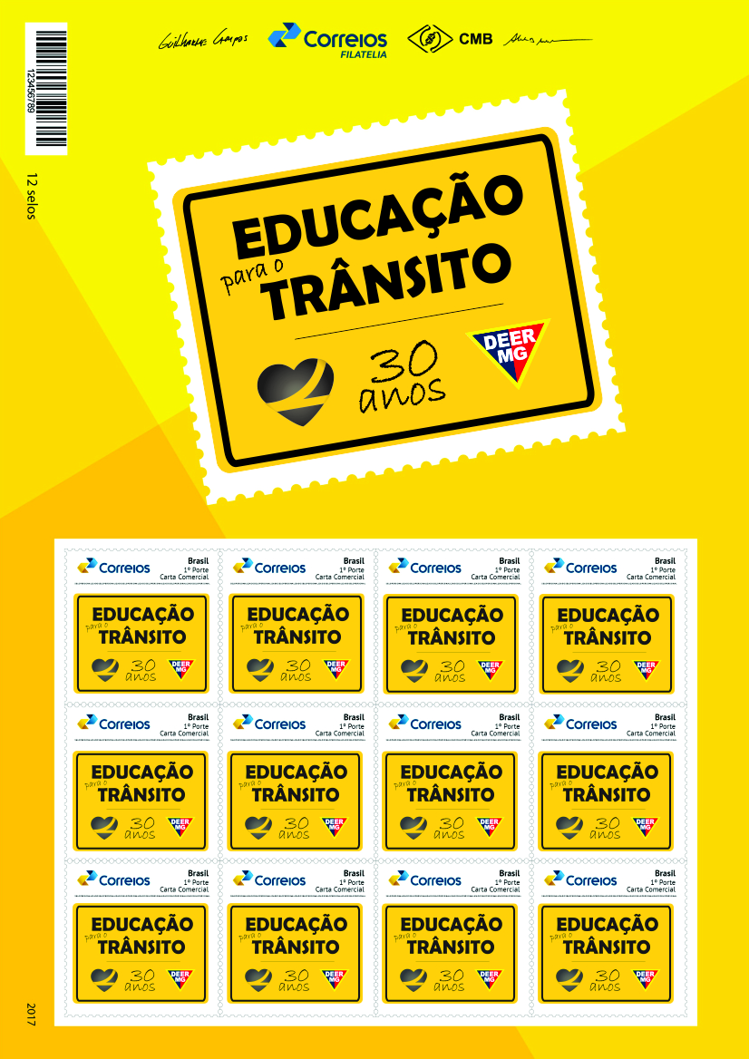 Artes educao para o transito 30 anos selo