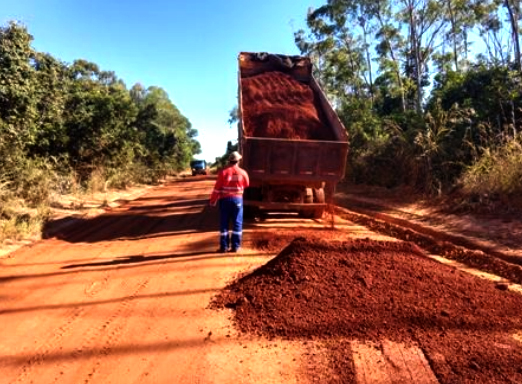 Encascalhamento na LMG-746