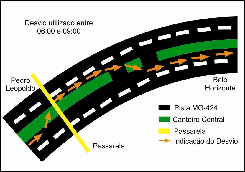 Desvio na MG-424 neste domingo.JPG
