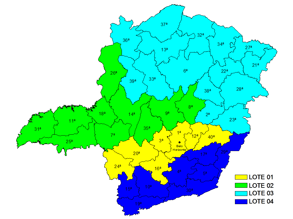 radar distribuio dos lotes
