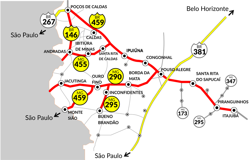 rodovia audiencia mapa