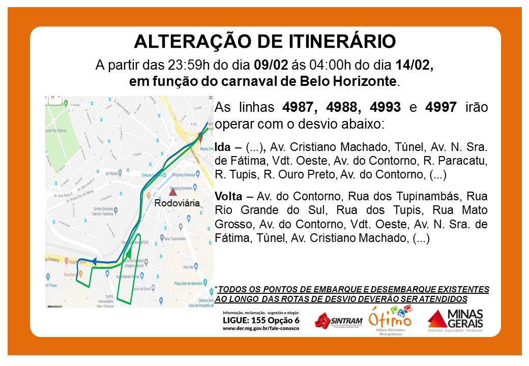 alteracao itinerario carnaval 09